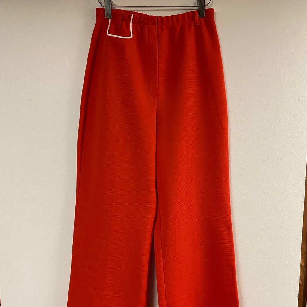 Vintage orange bell bottom pants